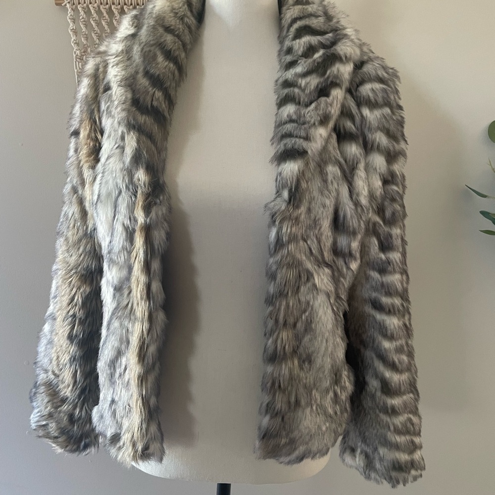 Faux fur coat